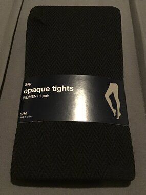 🖤 Gap Patterned Opaque Tights – Size S/M 🖤